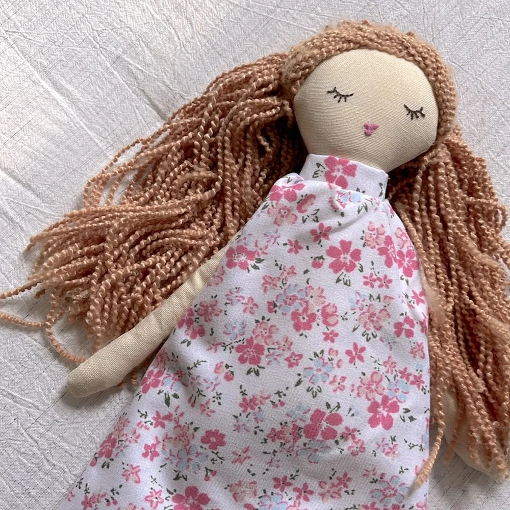 Anthropologie Kids Floral Dressed Girl Doll—Scarlet